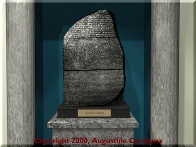 The Stone of Rosette (Raschid) 196 b.c.